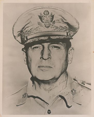 Lot #379 Douglas MacArthur Signed Photograph - Image 1