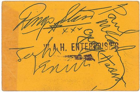 Lot #767 Beatles: Signed ticket from their only appearance at the Grosvenor in May of 1963 - Image 1