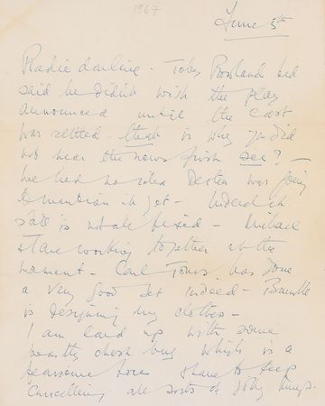 Lot #972 Vivien Leigh Handwritten Letter Signed - Image 1