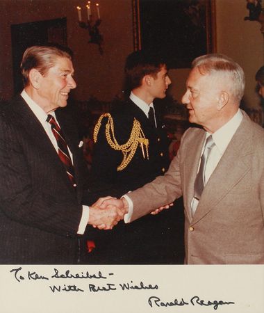 Lot #130 Ronald Reagan Signed Photograph - Image 2