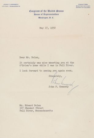 Lot #91 John F. Kennedy: Congressman Kennedy hits the 1952 campaign trail with his eye on the Senate - Image 2