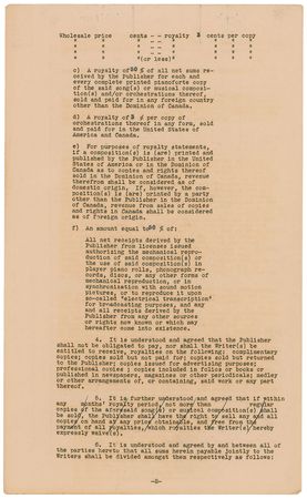 Lot #859 Duke Ellington Signed Document - Image 3