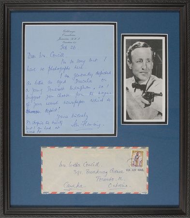 Lot #640 Ian Fleming: ?I am generally depicted as either an aged Dracula or a young Somerset Maugham? - Image 1