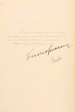 Lot #306 Benito Mussolini and Vittorio Emanuele III - Image 2