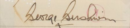 Lot #795 George Gershwin Signature - Image 2