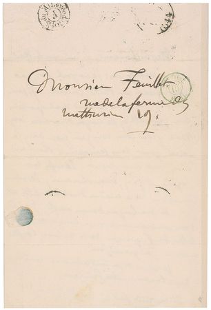 Lot #538 Eugene Delacroix Handwritten Letter Signed - Image 2