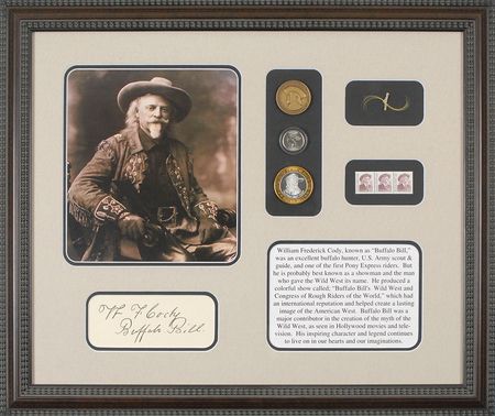 Lot #165 William F. ‘Buffalo Bill’ Cody: A lock of Buffalo Bill’s blonde hair, inherited by a direct descendant - Image 1
