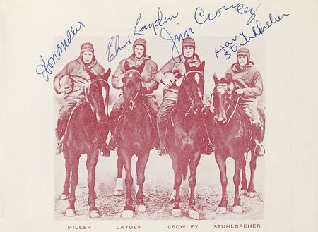 Lot #1097 Four Horsemen: Outstanding image of Notre Dame’s renowned ‘Four Horsemen’ - Image 1