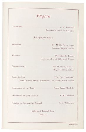 Lot #1097 Four Horsemen: Outstanding image of Notre Dame’s renowned ‘Four Horsemen’ - Image 3