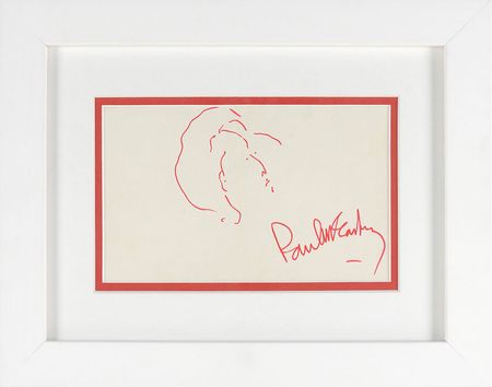 Lot #780 Beatles: Paul McCartney: Wonderful McCartney self-portrait from his 1968 work with the Black Dyke Mills Band - Image 2