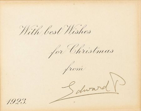 Lot #299 King Edward VIII Christmas Card - Image 2