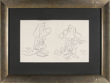 Lot #596 Underdog: Joe Harris Sketch - Image 1