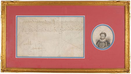 Lot #209 King Henry III: Desirable document from the assassinated French monarch - Image 1