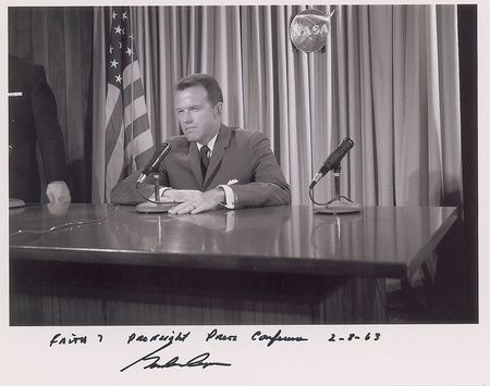 Lot #500 Gordon Cooper Signed Photographs - Image 1