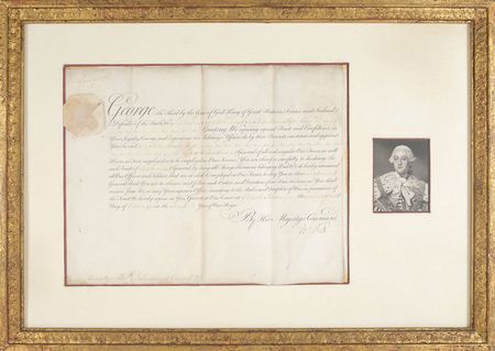 Lot #204 King George III and William Pitt Signed Document - Image 1