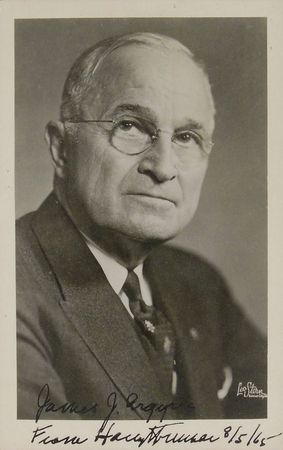 Lot #117 Harry S. Truman Signed Photograph and Letter - Image 2