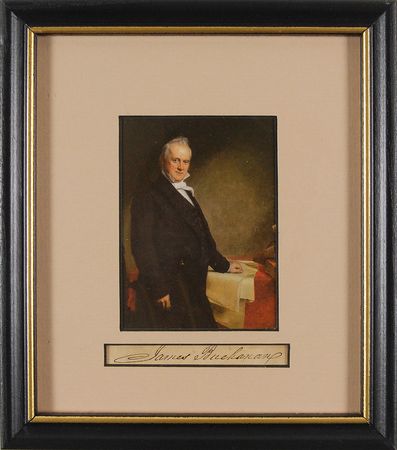 Lot #99 James Buchanan Signature - Image 1