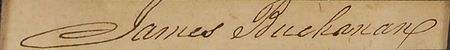 Lot #99 James Buchanan Signature - Image 2