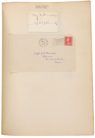 Lot #943 Autograph Album: Extraordinary 1920s scrapbook with over 300 entertainers, including Houdini and the Marx Brothers - Image 3