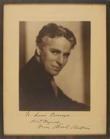 Lot #949 Charlie Chaplin: Magnificent portrait of the silent screen icon - Image 1