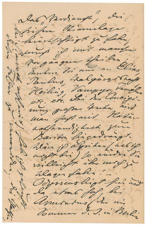 Lot #701 Max Bruch Handwritten Letter Signed - Image 4