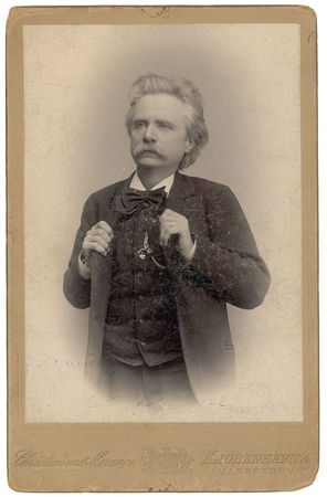 Lot #718 Edvard Grieg: Elusive portrait of Norway?s most esteemed composer - Image 1