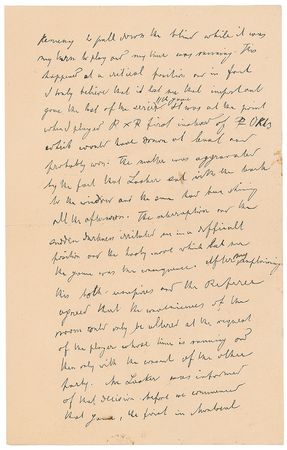 Lot #252 Wilhelm Steinitz and Frank Marshall Handwritten Letters Signed - Image 2