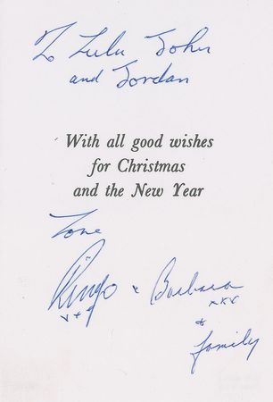 Lot #783 Beatles: Ringo Starr Christmas Card - Image 1