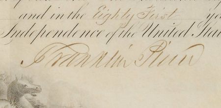 Lot #33 Franklin Pierce: Naval promotion for a future ironclad officer - Image 2
