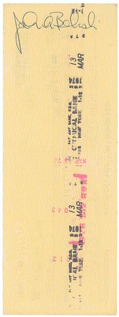 Lot #941 John Belushi Check - Image 2