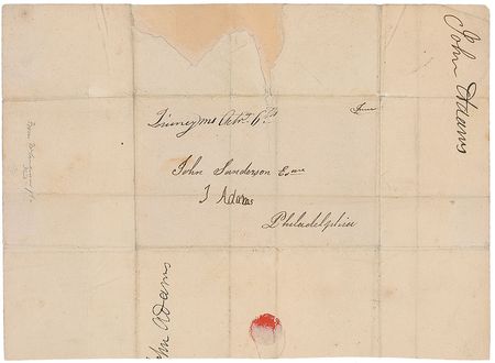 Lot #8 John Adams: Highly desirable franked panel sent to the biographer of the Founding Fathers - Image 2