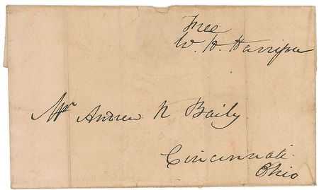 Lot #25 William Henry Harrison Free Frank