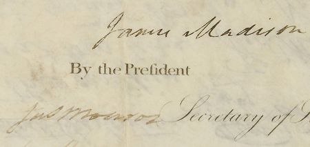 Lot #13 James Madison and James Monroe: Ship?s papers for the brig ?Hindu,? said to be one of the fastest on the Atlantic - Image 2