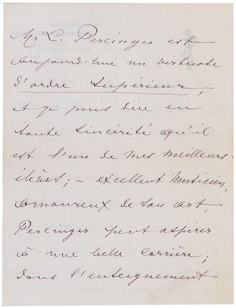 Lot #763 Eugene Ysaye Handwritten Letter Signed - Image 2