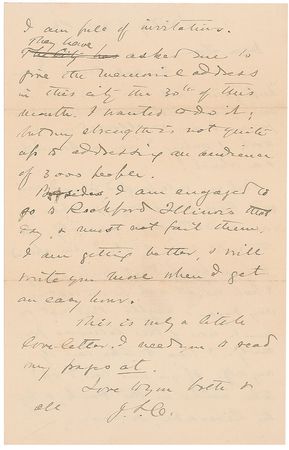 Lot #364 Joshua Lawrence Chamberlain Handwritten Letter Signed - Image 2