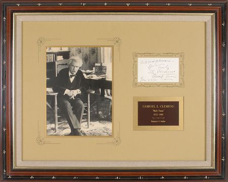 Lot #628 Samuel L. Clemens Signature - Image 1