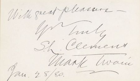 Lot #628 Samuel L. Clemens Signature - Image 2