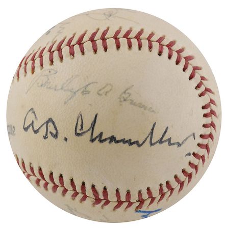 Lot #1135 Baseball Hall of Famers Baseball - Image 1