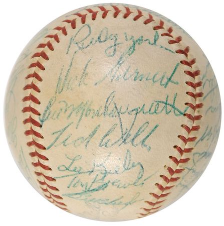Lot #1144 Boston Red Sox: 1959 Baseball - Image 1