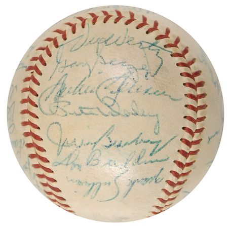 Lot #1144 Boston Red Sox: 1959 Baseball - Image 3