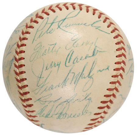 Lot #1144 Boston Red Sox: 1959 Baseball - Image 4
