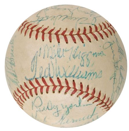 Lot #1144 Boston Red Sox: 1959 Baseball - Image 5