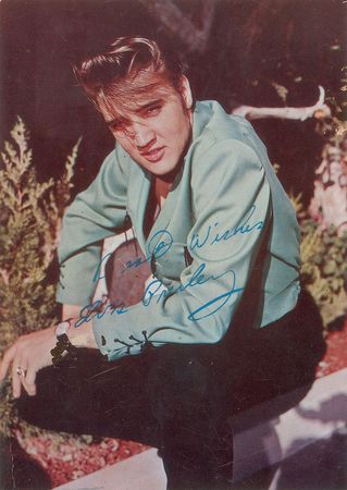 Lot #812 Elvis Presley Signed Photograph - Image 1
