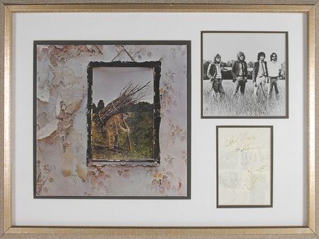 Lot #800 Led Zeppelin Signatures - Image 1