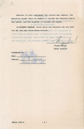 Lot #1057 Peter Lawford Archive - Image 2