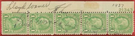 Lot #1121 Paul and Lloyd Waner Stamps - Image 2
