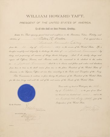 Lot #103 William H. Taft - Image 1