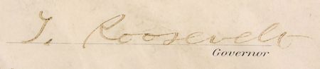 Lot #63 Theodore Roosevelt Signed Document - Image 3