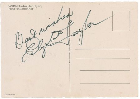 Lot #1082 Elizabeth Taylor Signature - Image 1