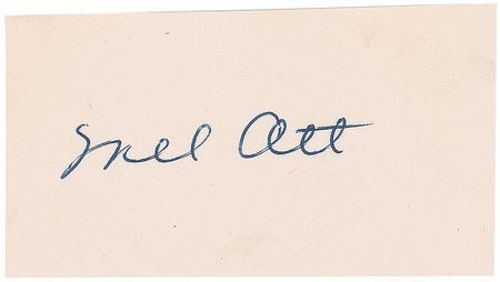 Lot #1109 Mel Ott Signature - Image 1